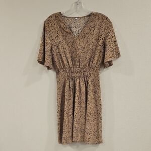 Brown and Black Polka Dot Dress